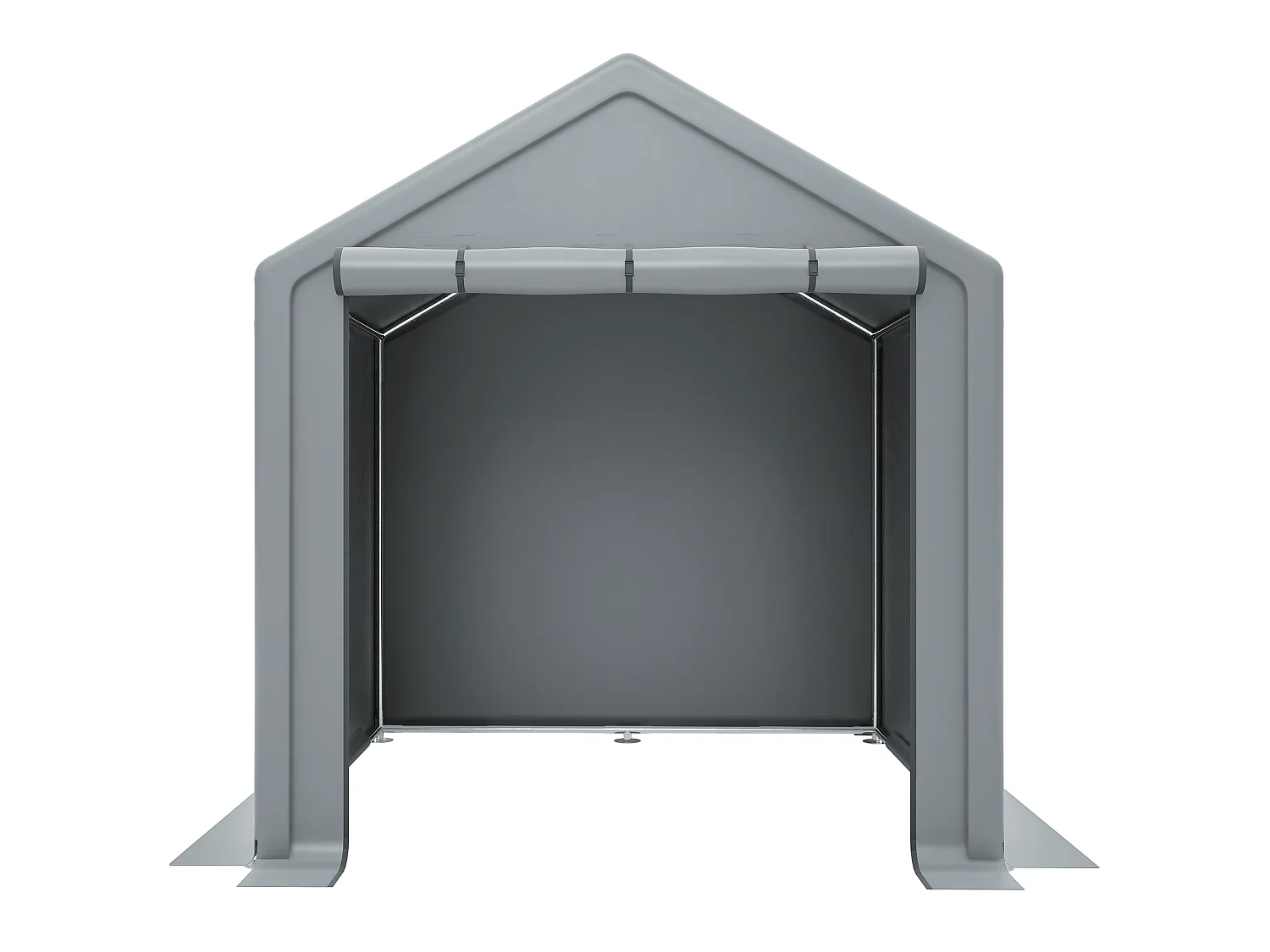 Abri de jardin en acier galvanisé, pour vélo - Tente de garage mobile avec bâche étanche PE - Plusieurs tailles - Anthracite