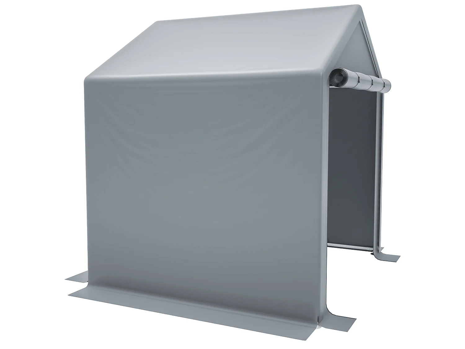 Abri de jardin en acier galvanisé, pour vélo - Tente de garage mobile avec bâche étanche PE - Plusieurs tailles - Anthracite