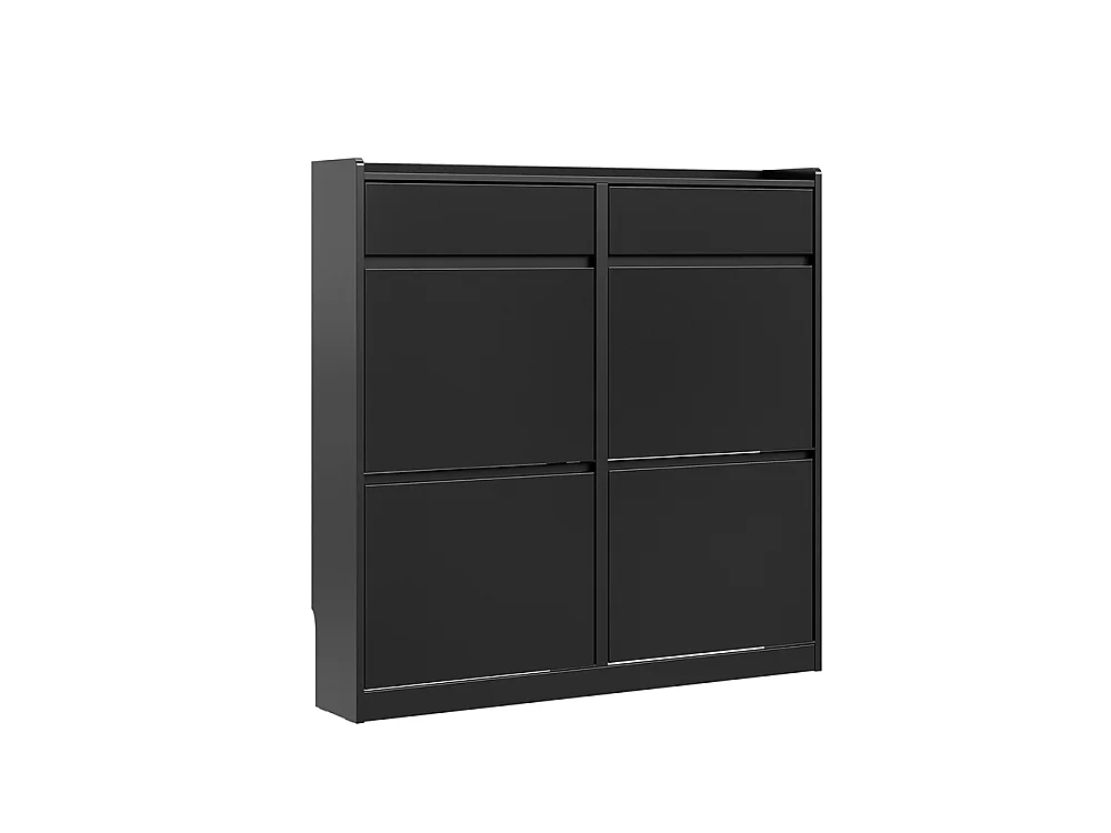SoBuy Skoskåp Svart 98x19x95cm FSR169-SCH