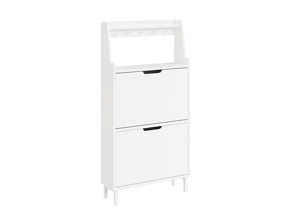 SoBuy Meuble Chaussures Rangement Porte Blanc 60x19x119cm FSR221-W