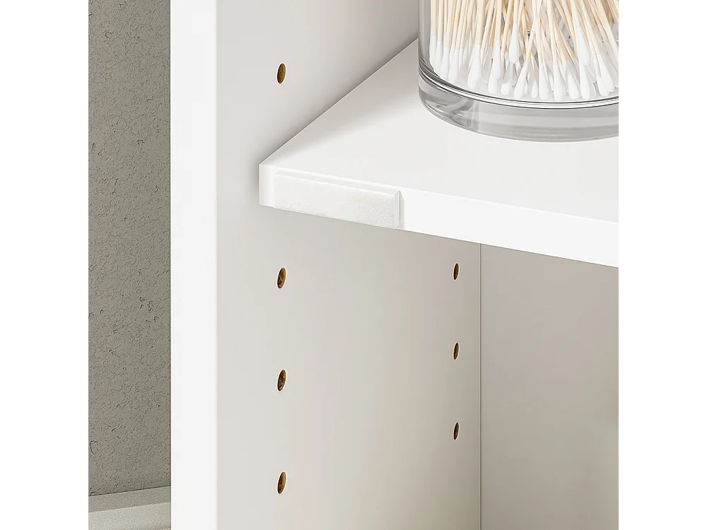 SoBuy Meuble Rangement WC Tiroir Porte Blanc 20x20x85cm BZR219-W
