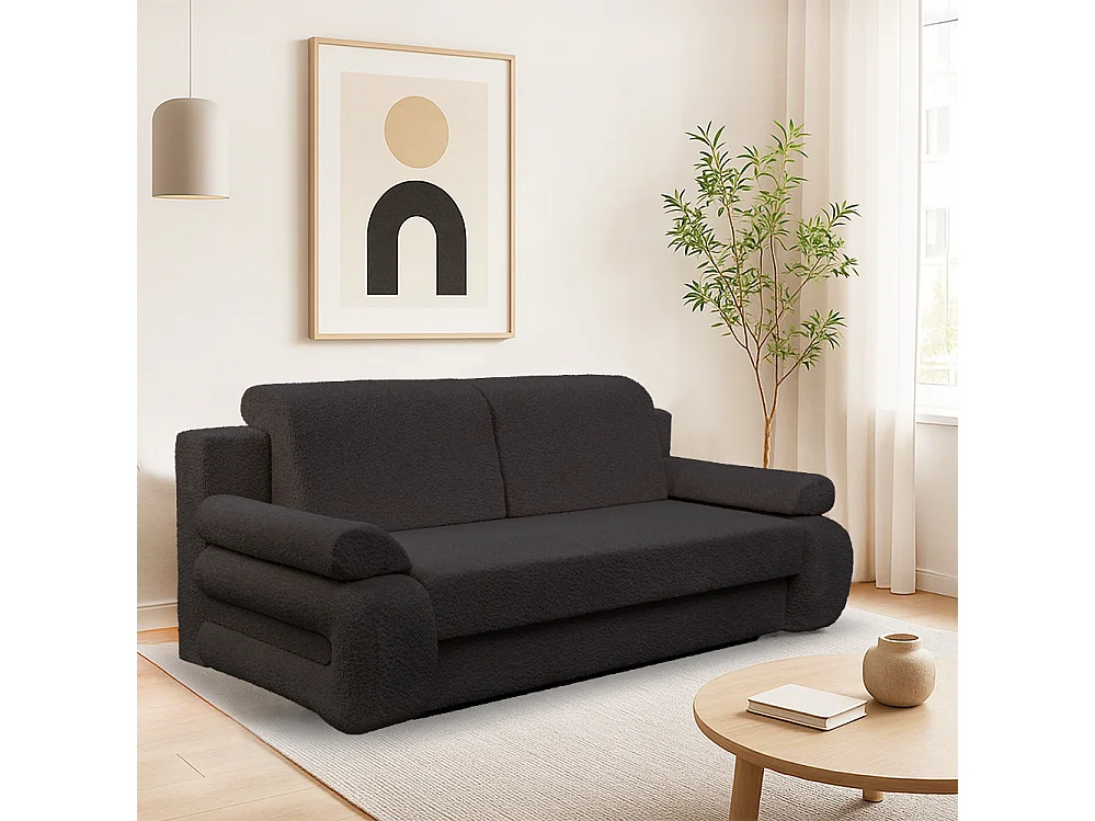 Canapé ZARA, noir (Marcello 19)