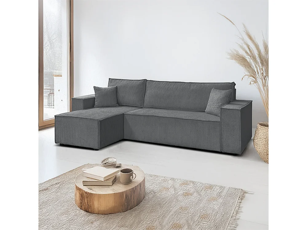 Lea Ecksofa, dunkelgrau (Poso 34)