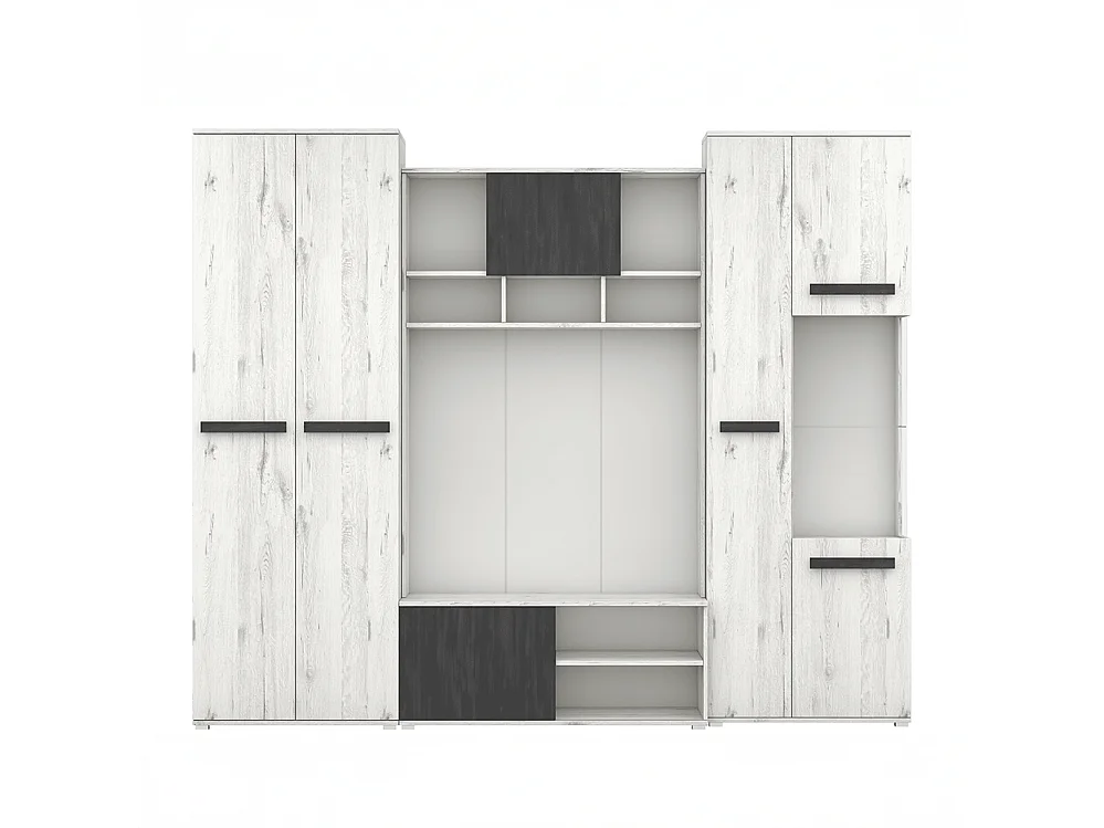 Wohnwand VIVA 280 cm, Craft Eiche Weiß