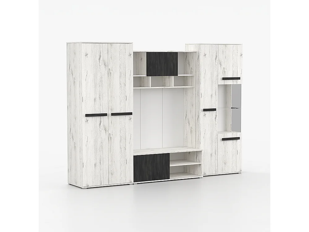 Meblościsnks VIVA 280 cm, dąb Craft biały