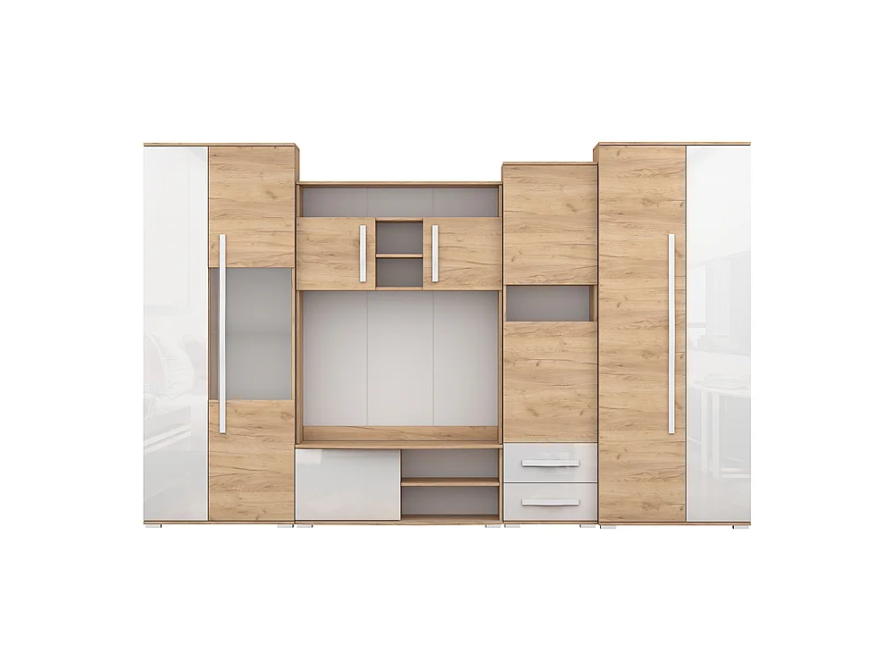 Wohnwand LAURA 320 cm, Craft Eiche Gold