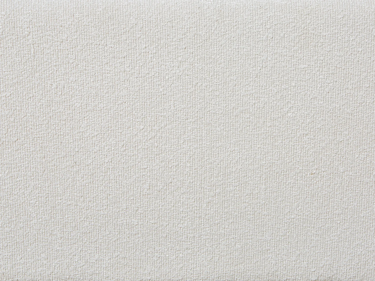 Lit coffre 200 x 200 cm - Tissu bouclette - Blanc + Matelas - MAZIRI