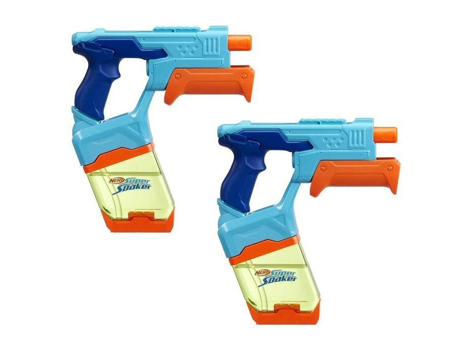 2 pistolets à eau, réservoirs à remplissage facile Super Soaker