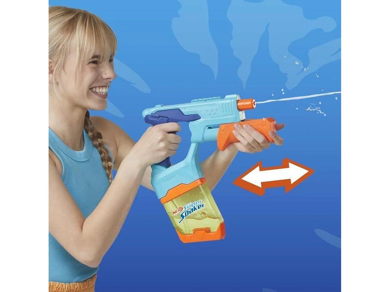 2 pistolets à eau, réservoirs à remplissage facile Super Soaker