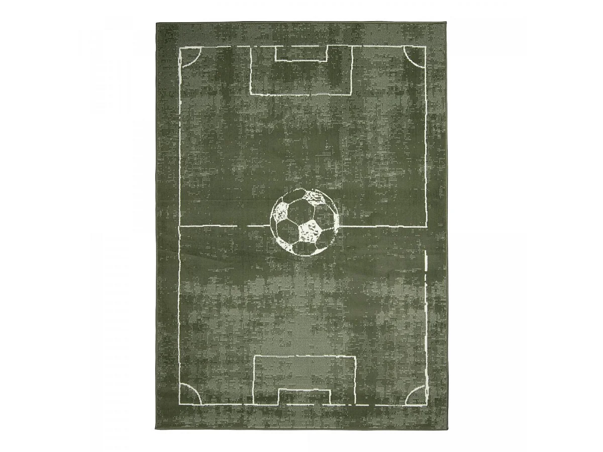 Tapis 60 x 110 cm LYN1 FOOT, motif terrain de football, vert, ludique et sportif