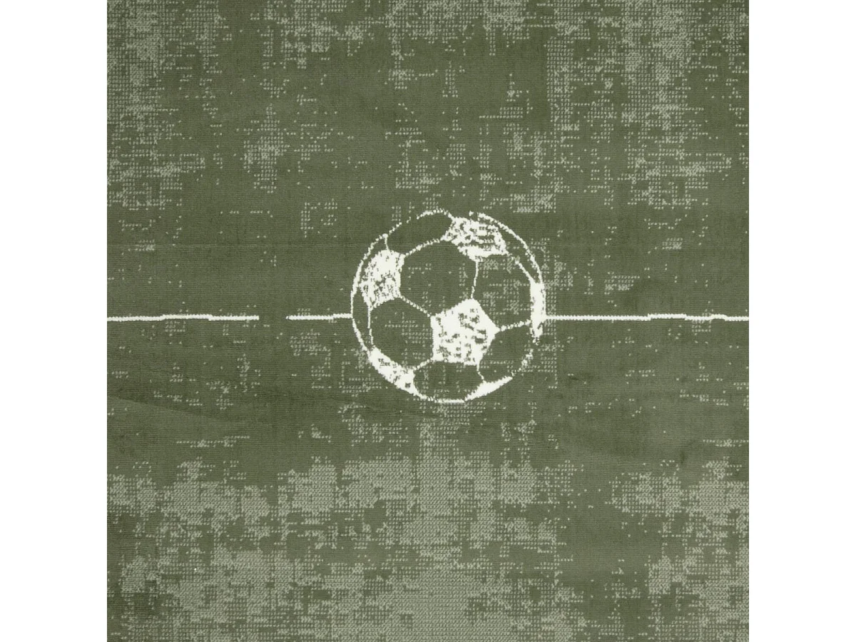 Tapis 60 x 110 cm LYN1 FOOT, motif terrain de football, vert, ludique et sportif