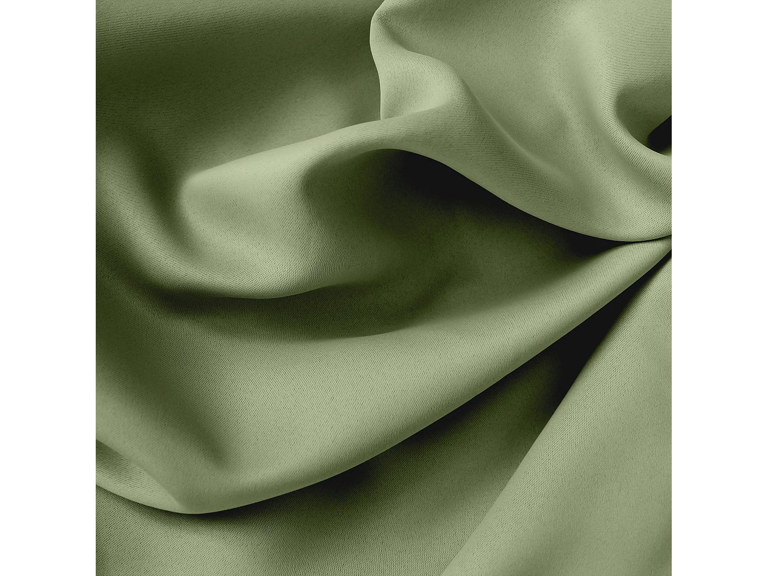 Lot de 2 Rideaux Occultant avec Œillets, 140x240cm, 100% polyester, Collection Réglisse, CMADECO - Vert