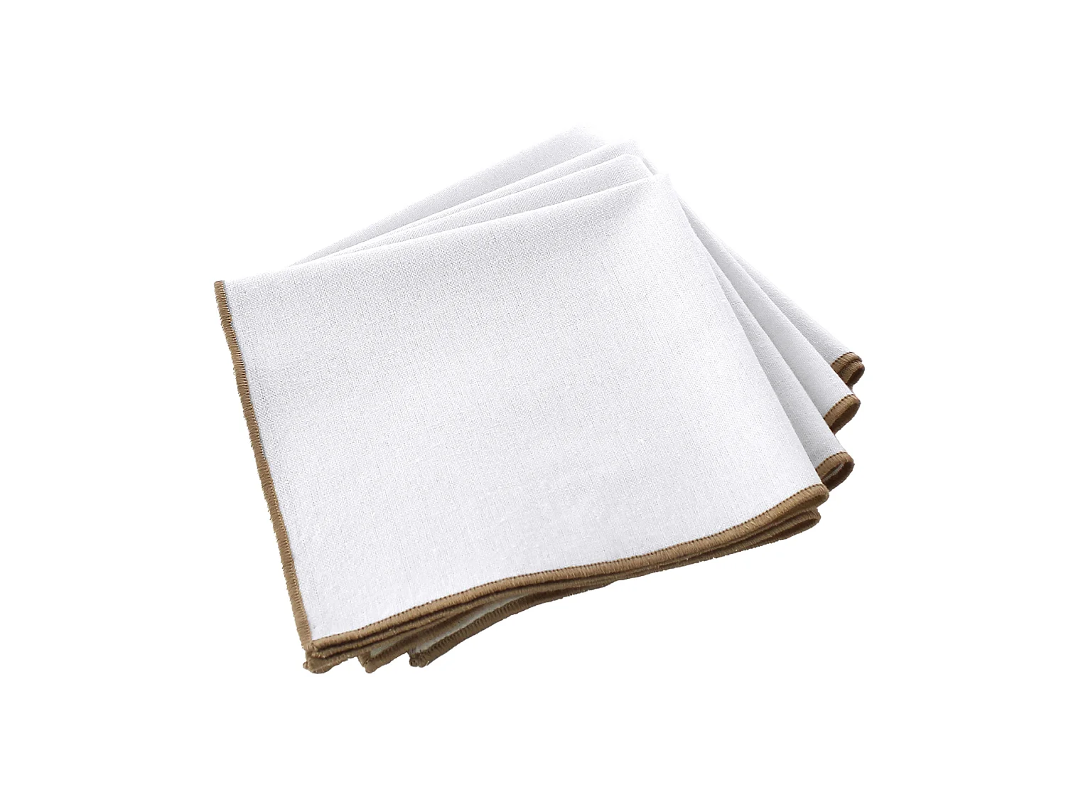 Serviette de table unie et bourdonnée