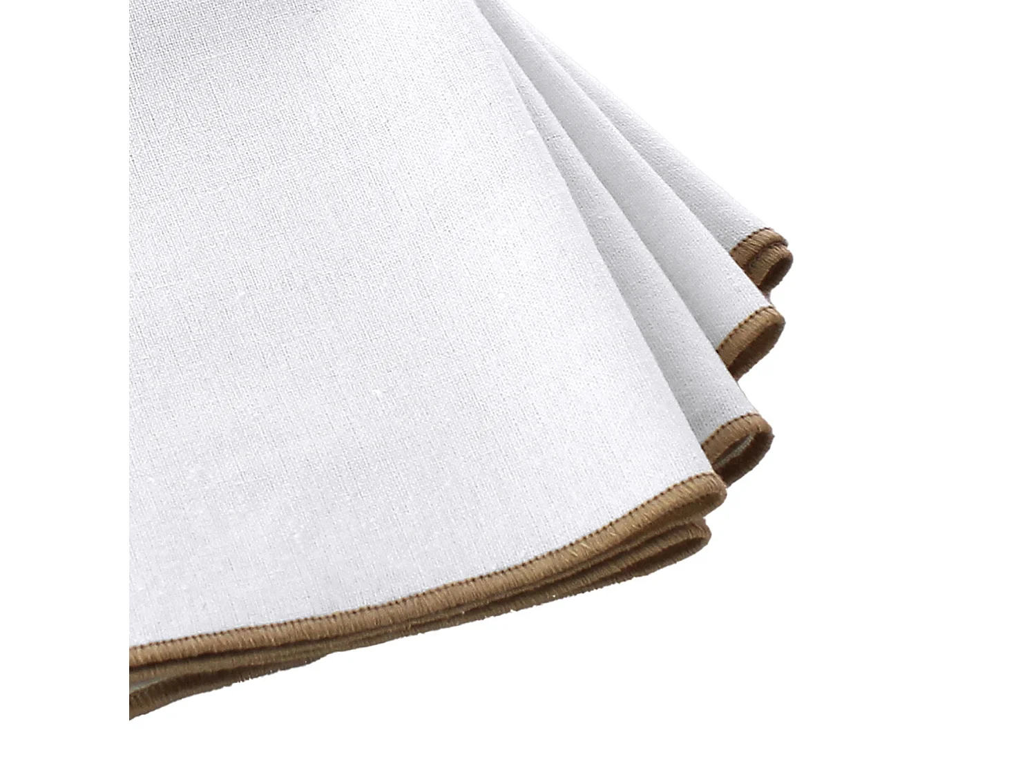 Serviette de table unie et bourdonnée