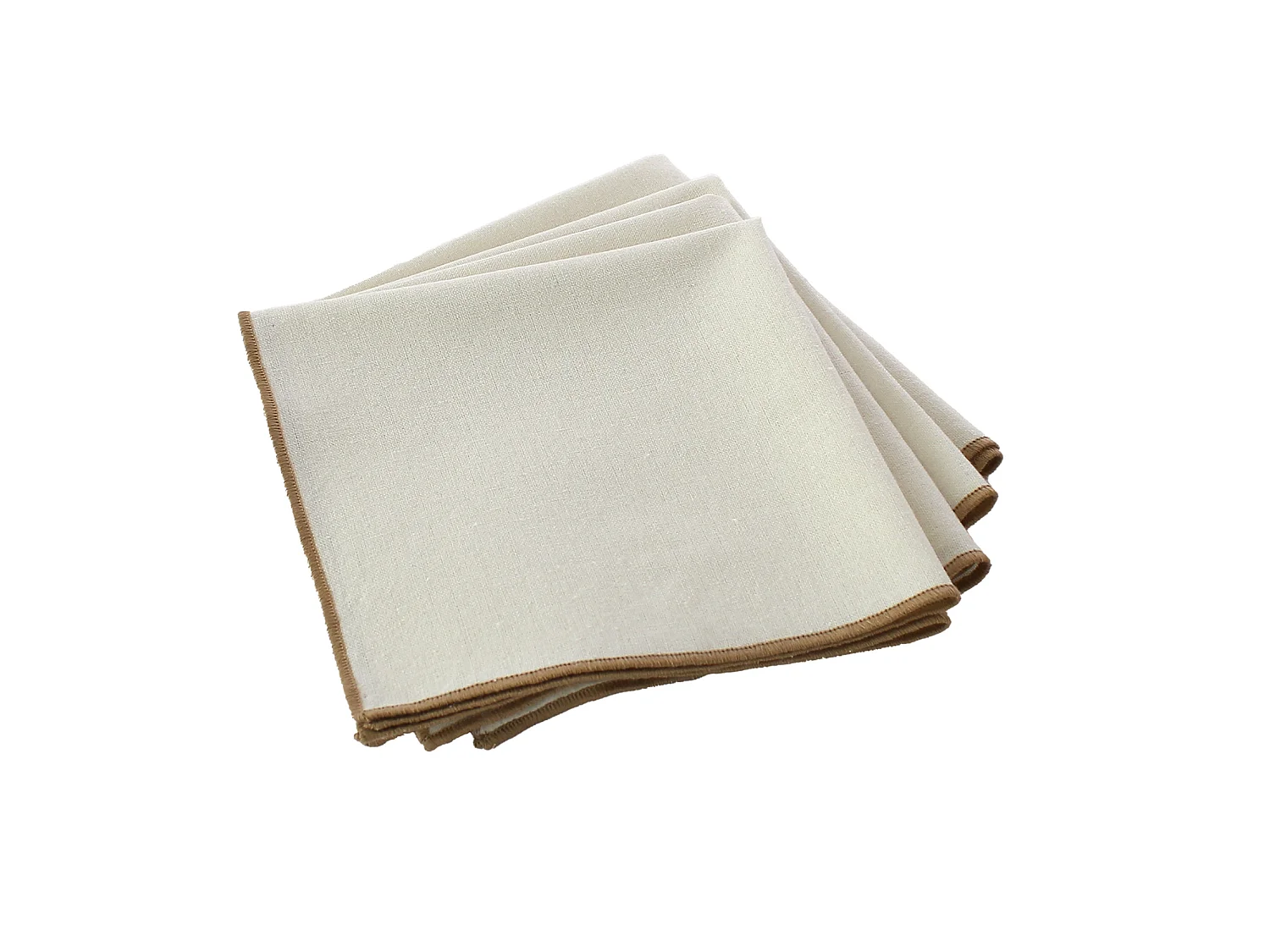 Serviette de table unie et bourdonnée