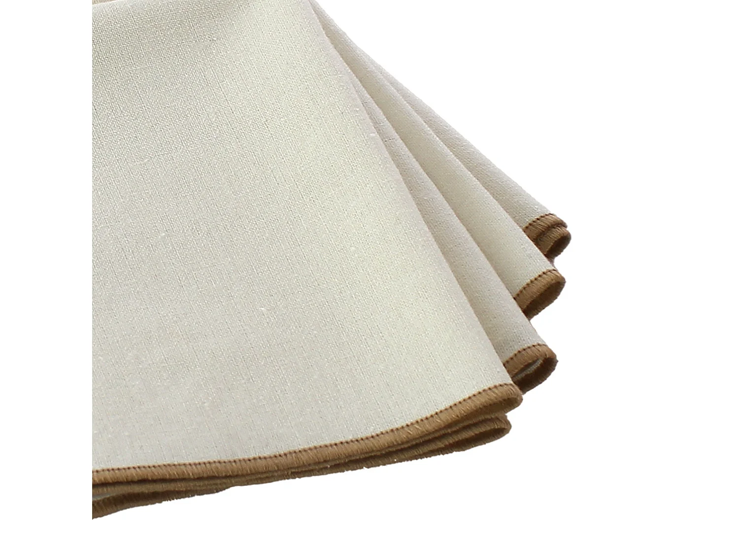 Serviette de table unie et bourdonnée