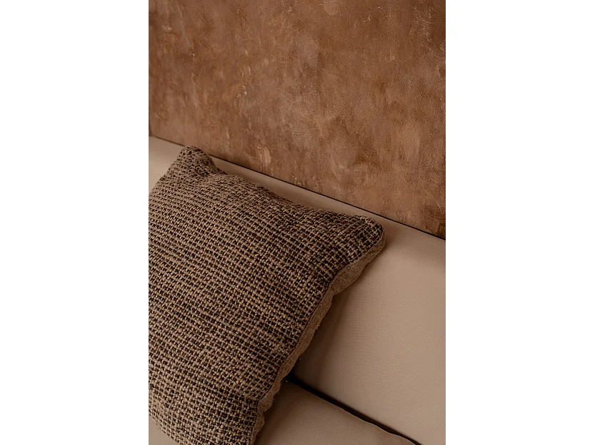 La Housse de Coussin Linen Grain - Noir Naturel