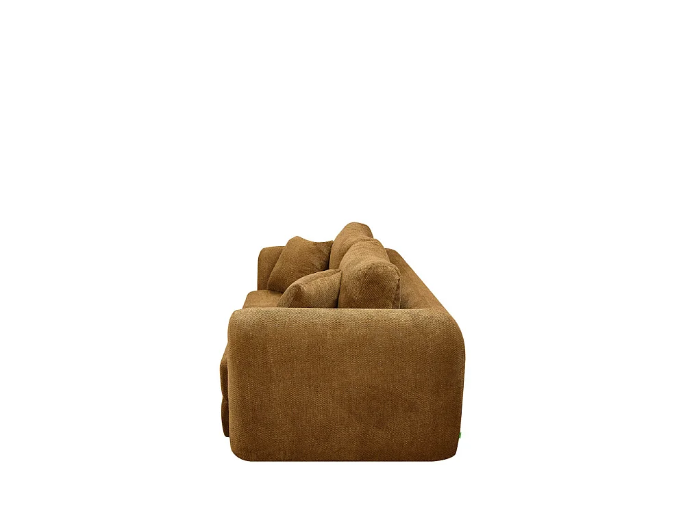 Lou - Canapé convertible compressé 3 places en tissu - Bronze
