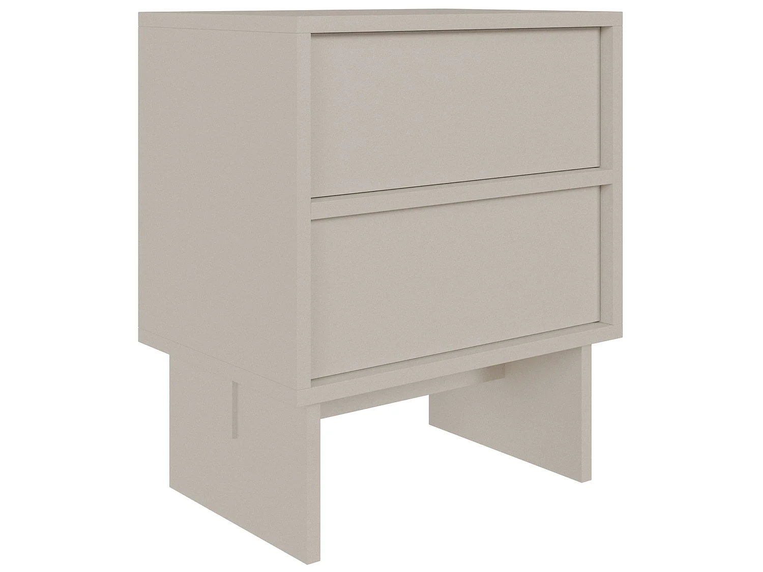 Nachttisch 2-schubladig - Kaschmir - 50 cm - Sanva
