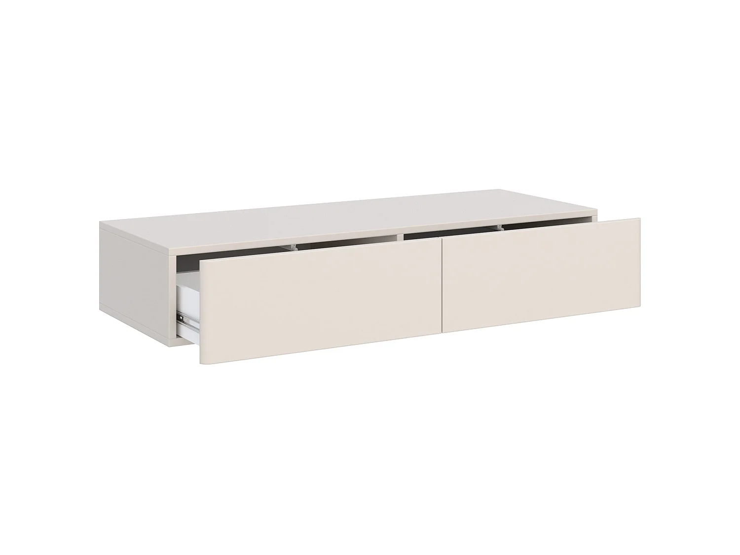 Hangende kaptafel Olio met 2 lades, kasjmier, 110cm