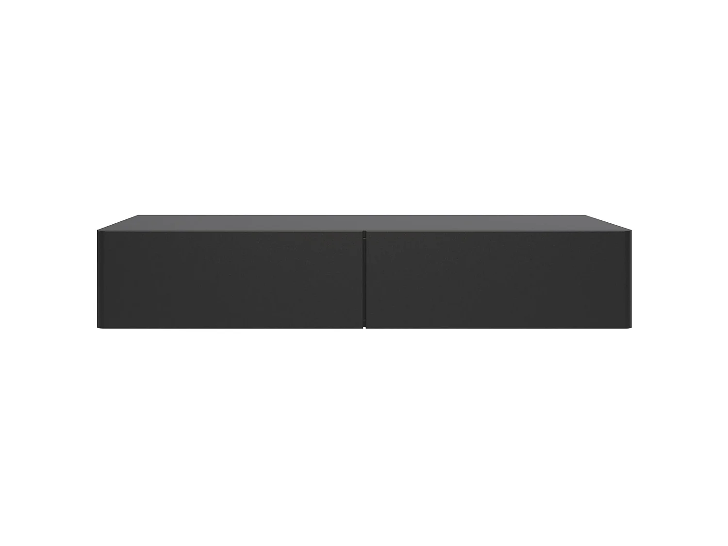 Hangende kaptafel Olio met 2 lades, zwart, 110cm