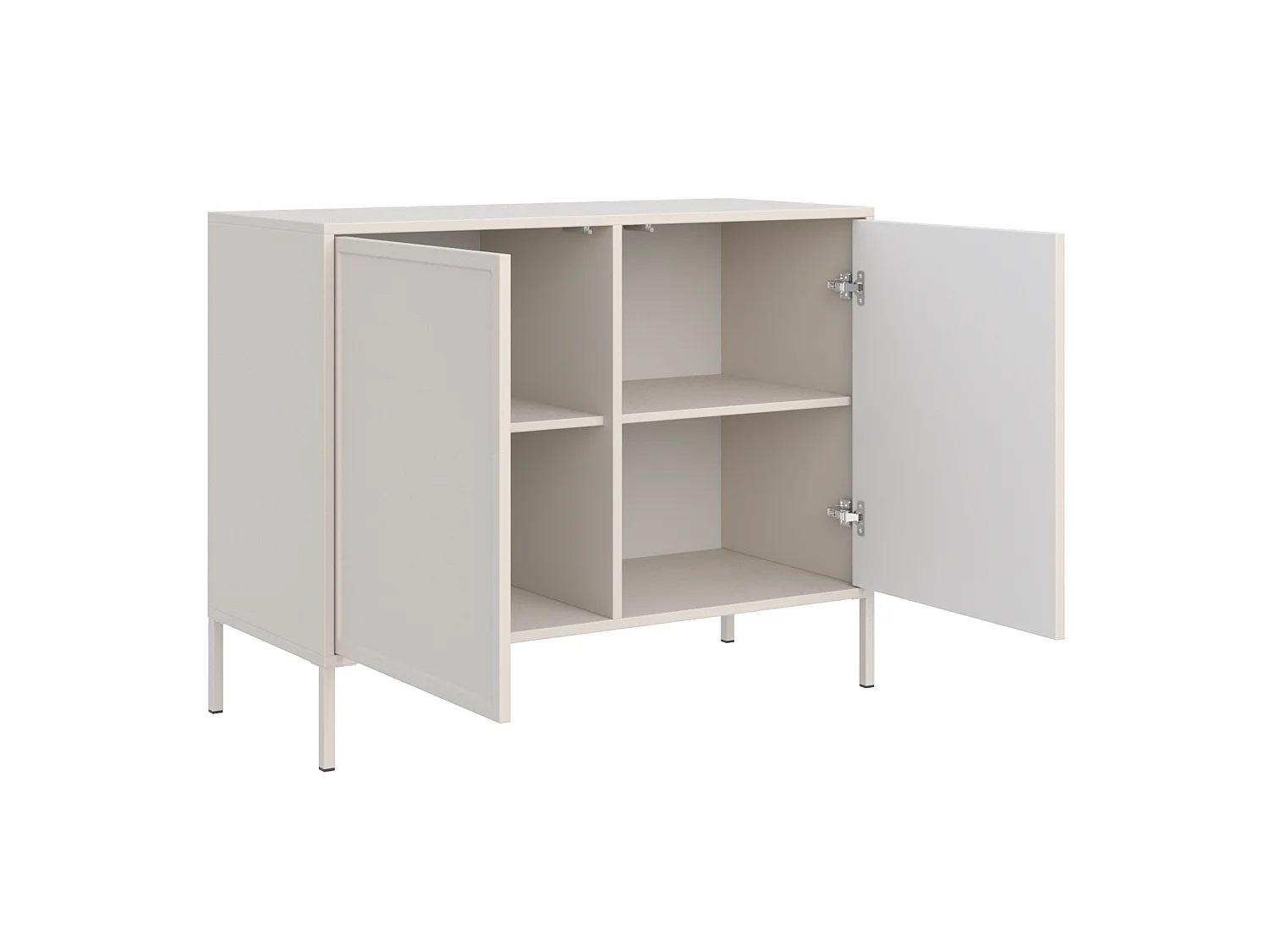 Buffet 2 portes – VELVETO – 100 cm – Gris cachemire