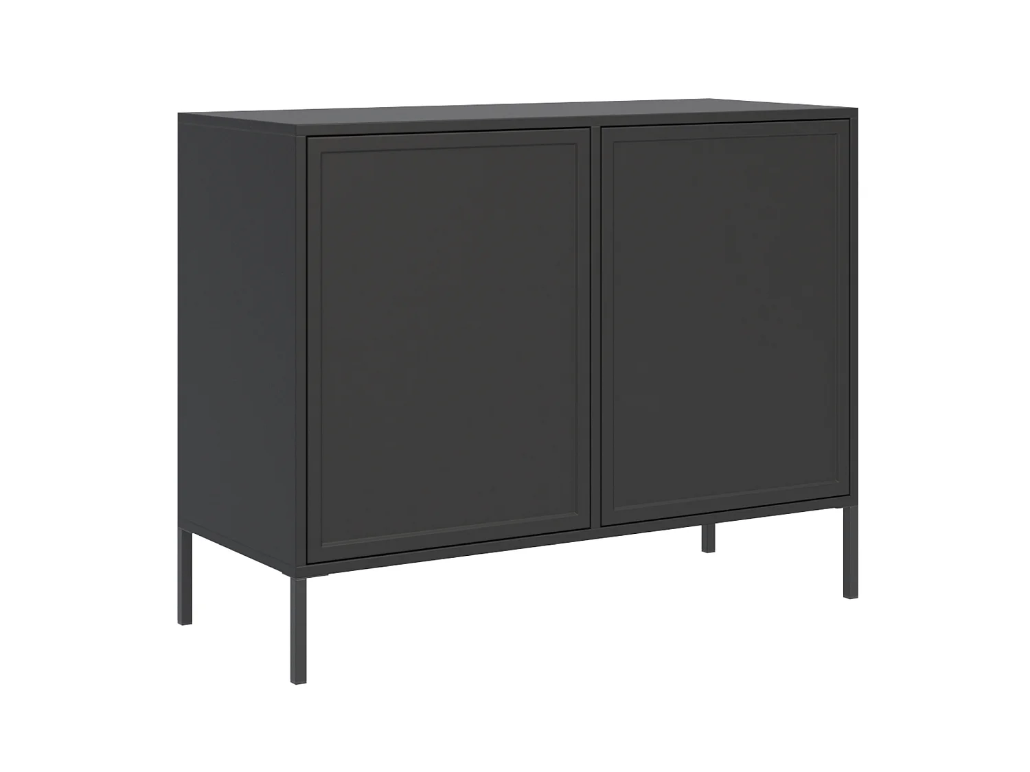 Buffet 2 portes – VELVETO – 100 cm – Noir
