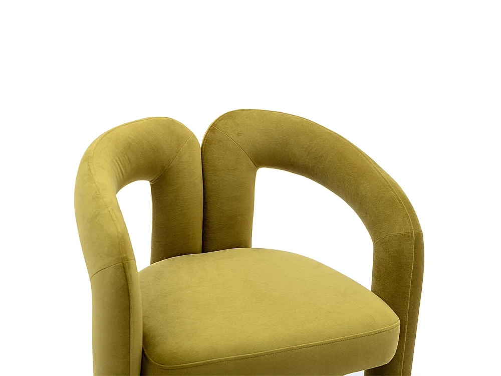 Lot de 2 Chaises de salle à manger - Chaises rembourrées - Fauteuils en Velours - Chaise de Cuisine Moderne pour Salon - Vert olive