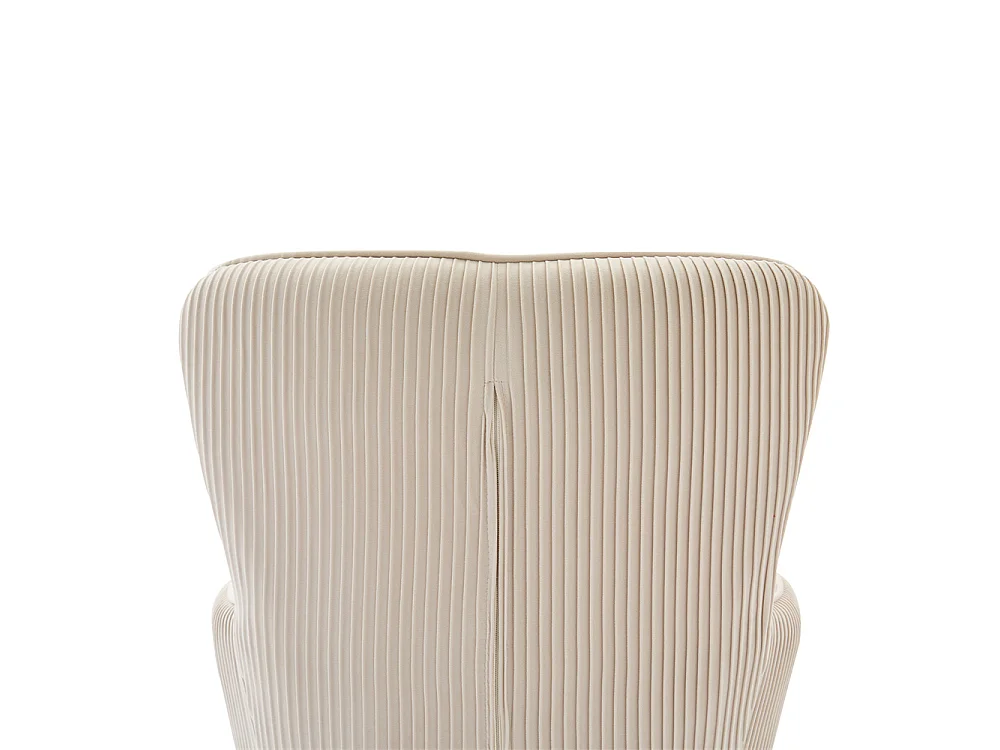 Lot de 2 Chaises de Salle à Manger avec Dossier et Accoudoir, Chaise de Salon Assise en Velours et Pieds en Métal Doré, Beige