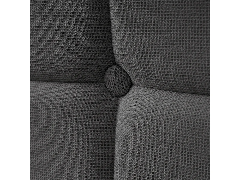 Lit rembourré double 140x200 cm avec éclairage LED et 4 tiroirs, Tête de lit avec étagère, USB, Sommier à lattes, Tissu lin, Gris