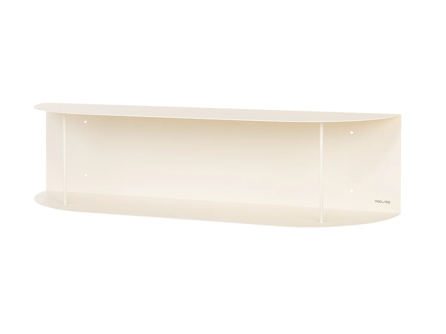 Étagère murale beige noo.ma en métal 80 x 20 x 24 cm, style moderne scandinave