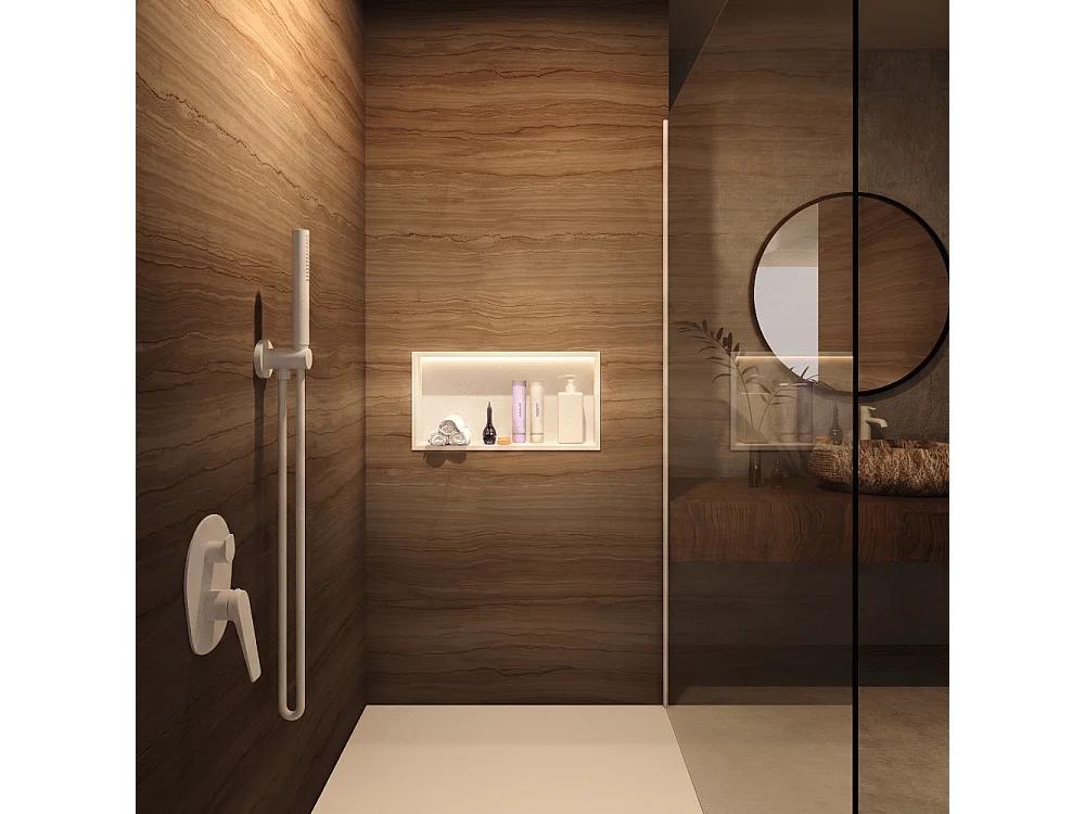 Hornacina de ducha OCEANIC con LED blanco