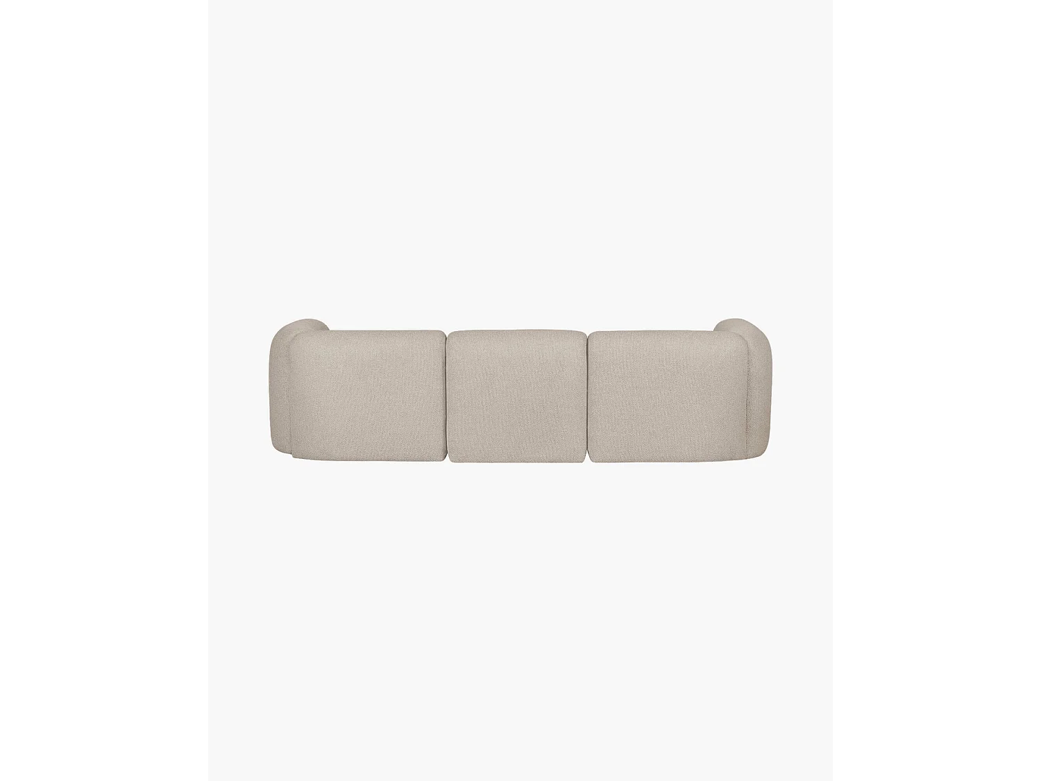 Flom Ecksofa 3‑Sitzer bouclé Desert Beige