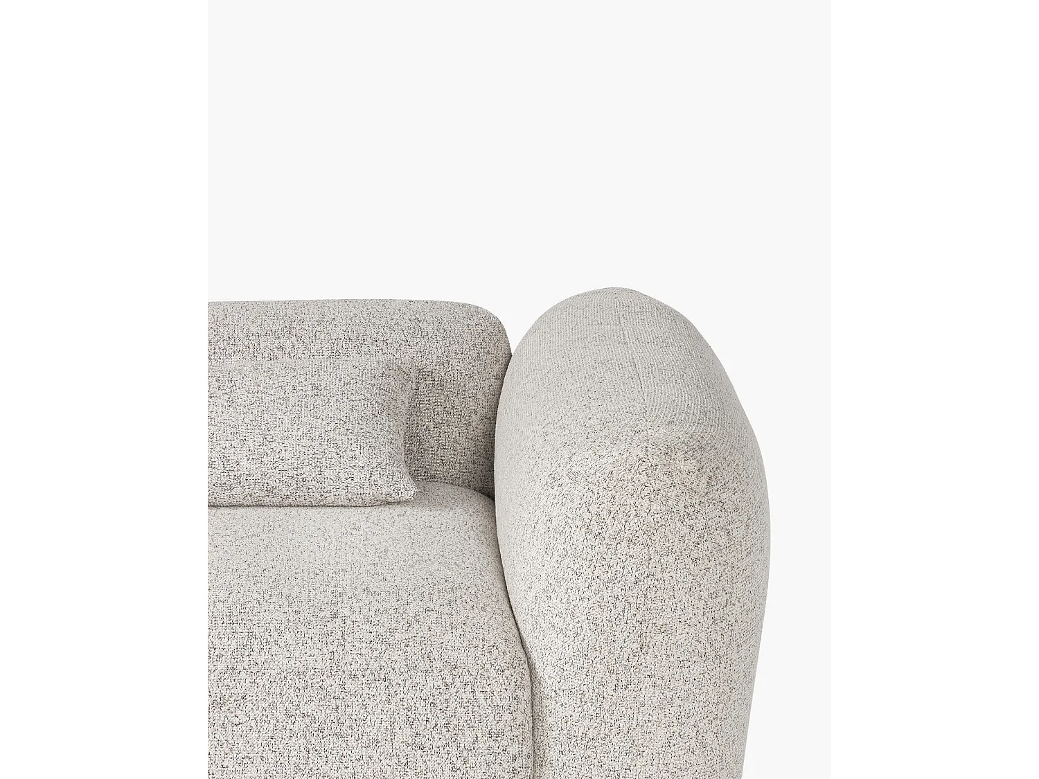Yaro Ecksofa 4‑Sitzer rechts, Clay Grey Mélange