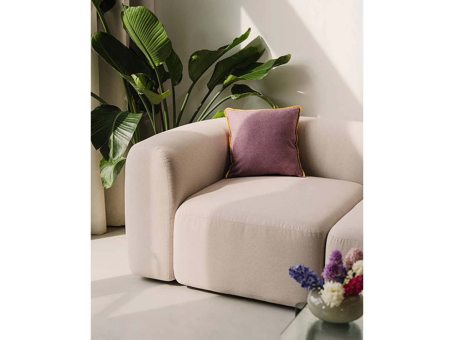 Flom Sofa 2-Sitzer, Cloud Beige, 100% Polyester