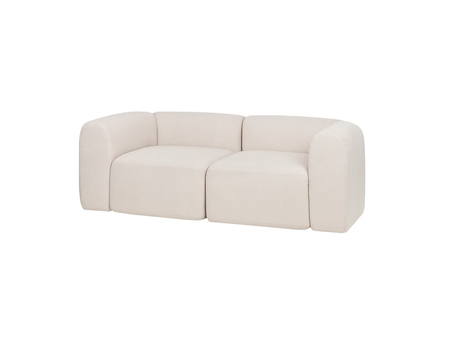 Flom Sofa 2-Sitzer, Cloud Beige, 100% Polyester