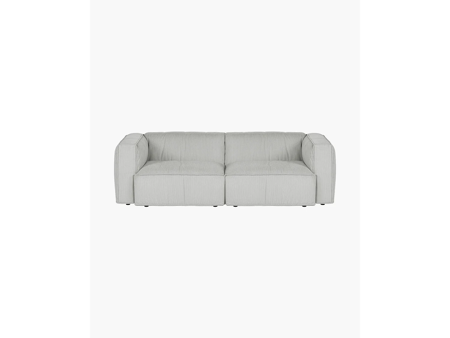 Lobi Sofa 3‑Sitzer - Cordstoff Chalk Grey