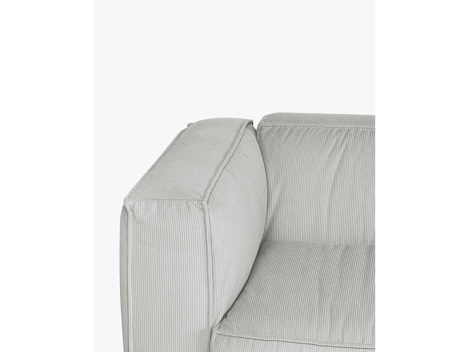 Lobi Sofa 3‑Sitzer - Cordstoff Chalk Grey