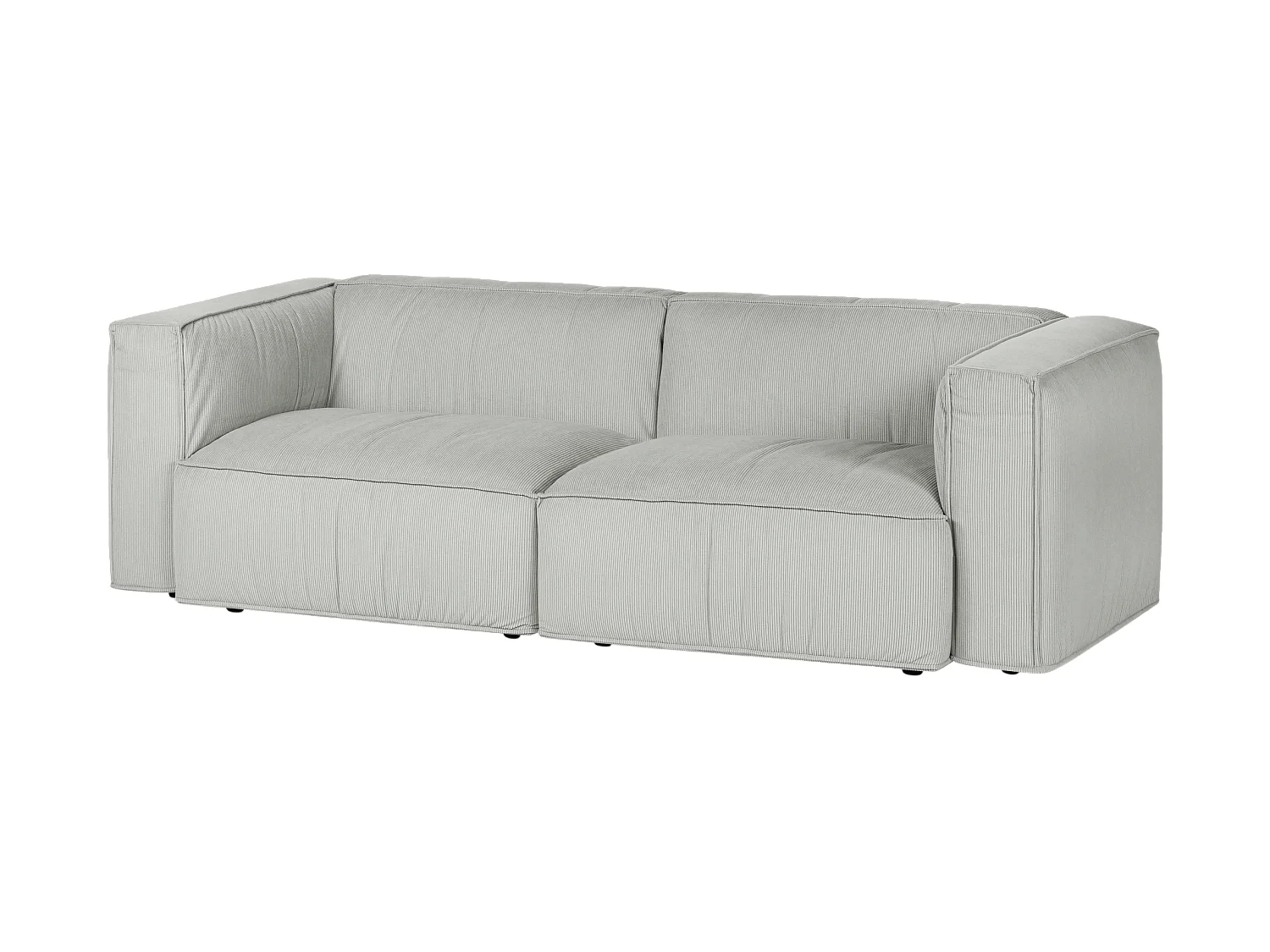 Lobi Sofa 3‑Sitzer - Cordstoff Chalk Grey