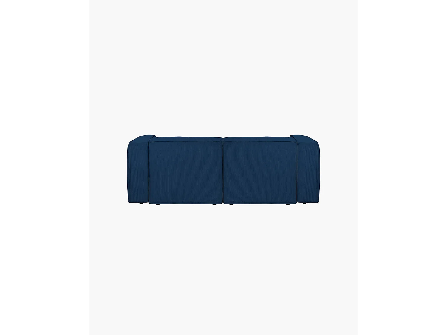 noo.ma Lobi Sofa 2-Sitzer - Cordstoff, Storm Blue, 199x97,5 cm