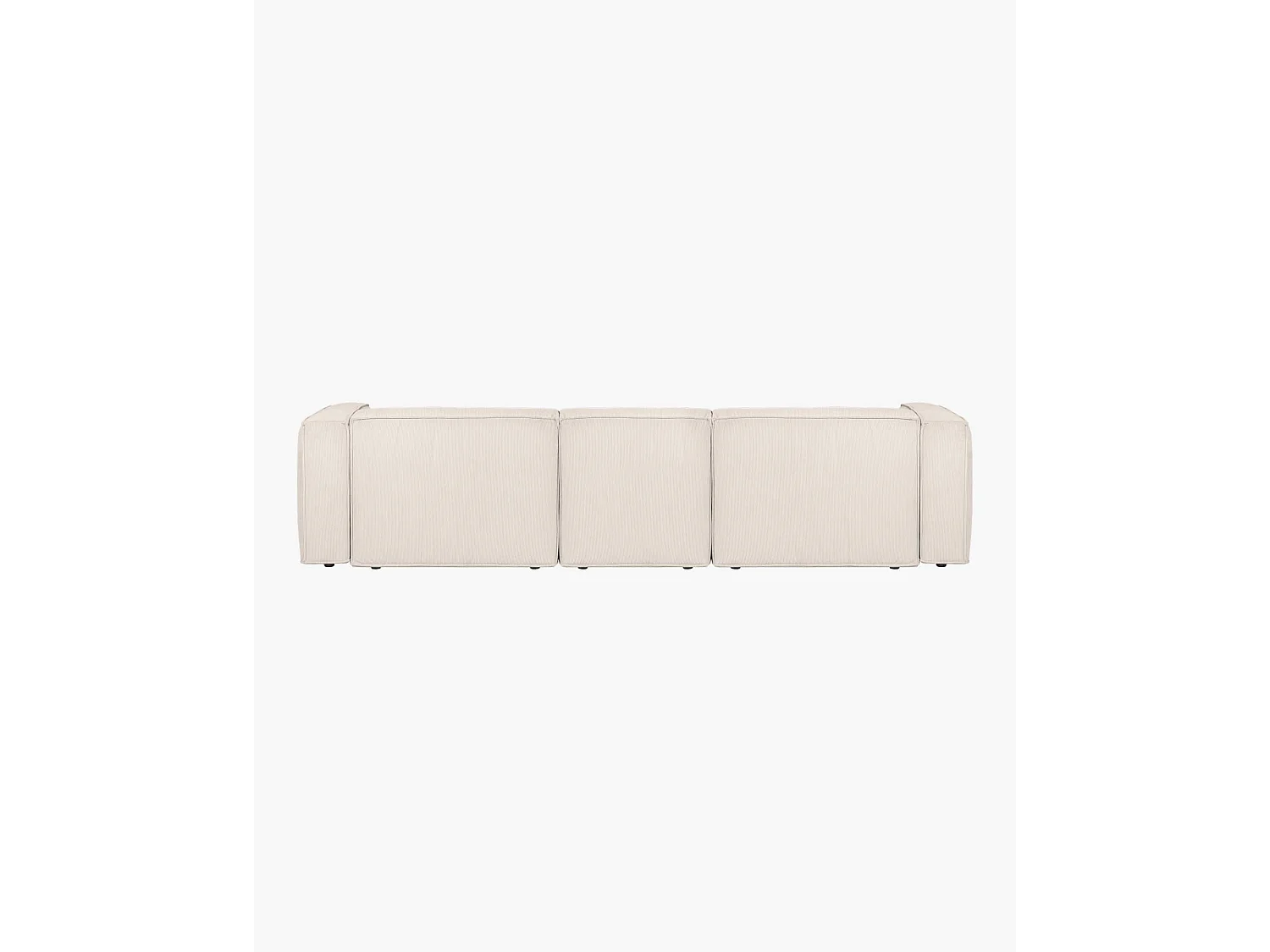 noo.ma hoekbank 4-zits rechts - corduroy polyester beige, medium zachte zit