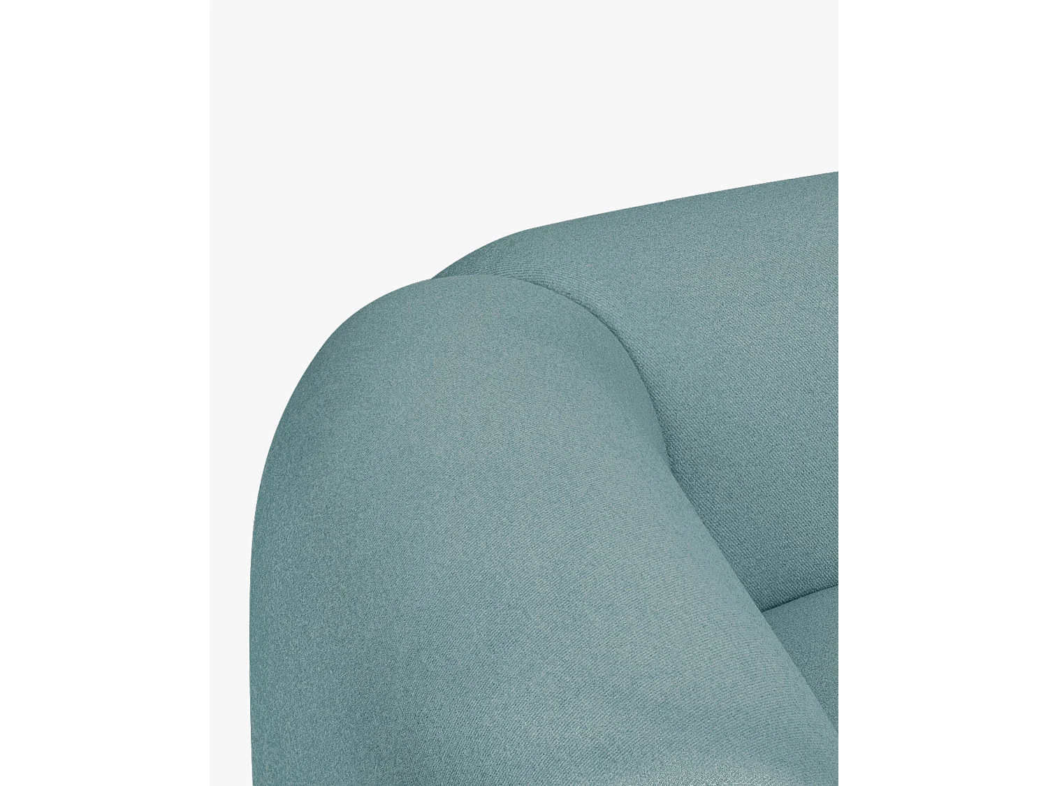 noo.ma Flom Sofa 3‑Sitzer, Pastellblau, 262x96,5x68 cm