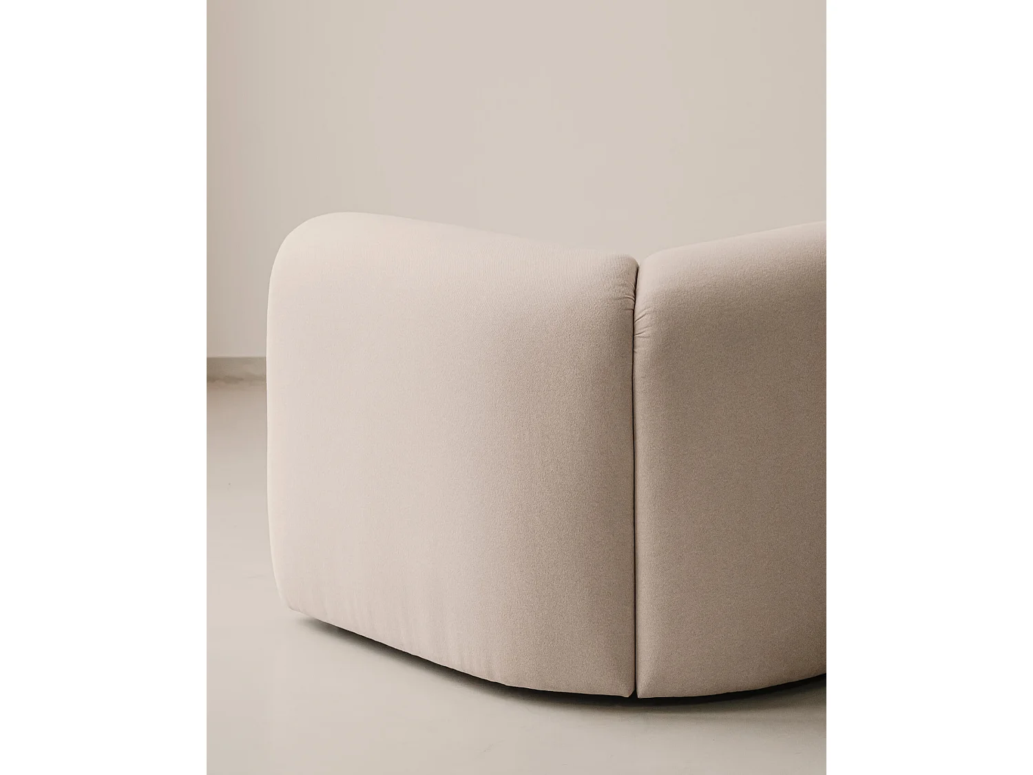 noo.ma 2-zits clubbank Light Grey, polyester bekleding, modern design