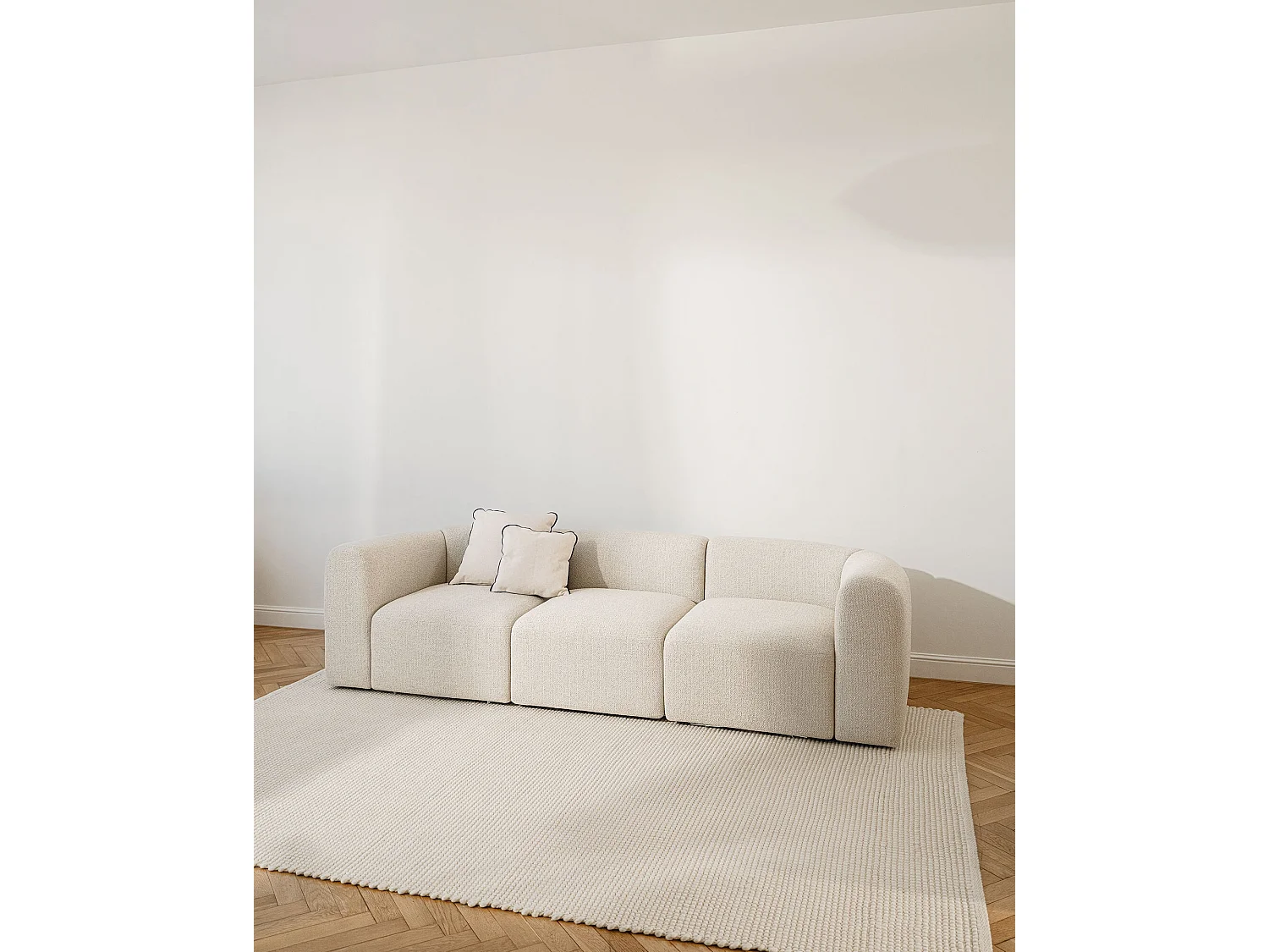 Flom Sofa 3-Sitzer, Bouclé-Bezug Desert Beige