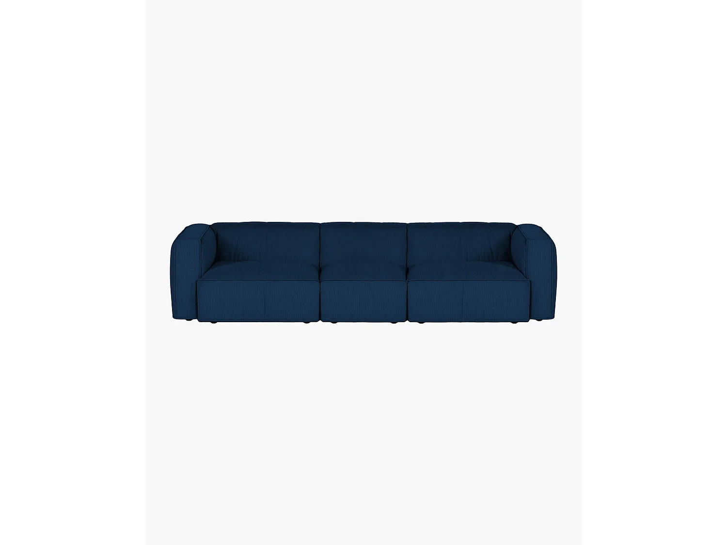 Lobi Sofa 4-Sitzer, Cord-Polsterung Storm Blue, 318x97,5x73,5 cm