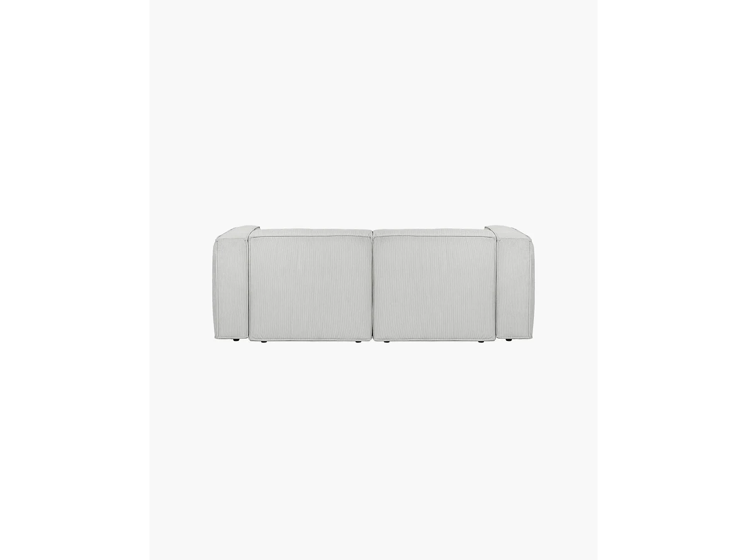 noo.ma Lobi Sofa 2-Sitzer, Corduroy Chalk Grey