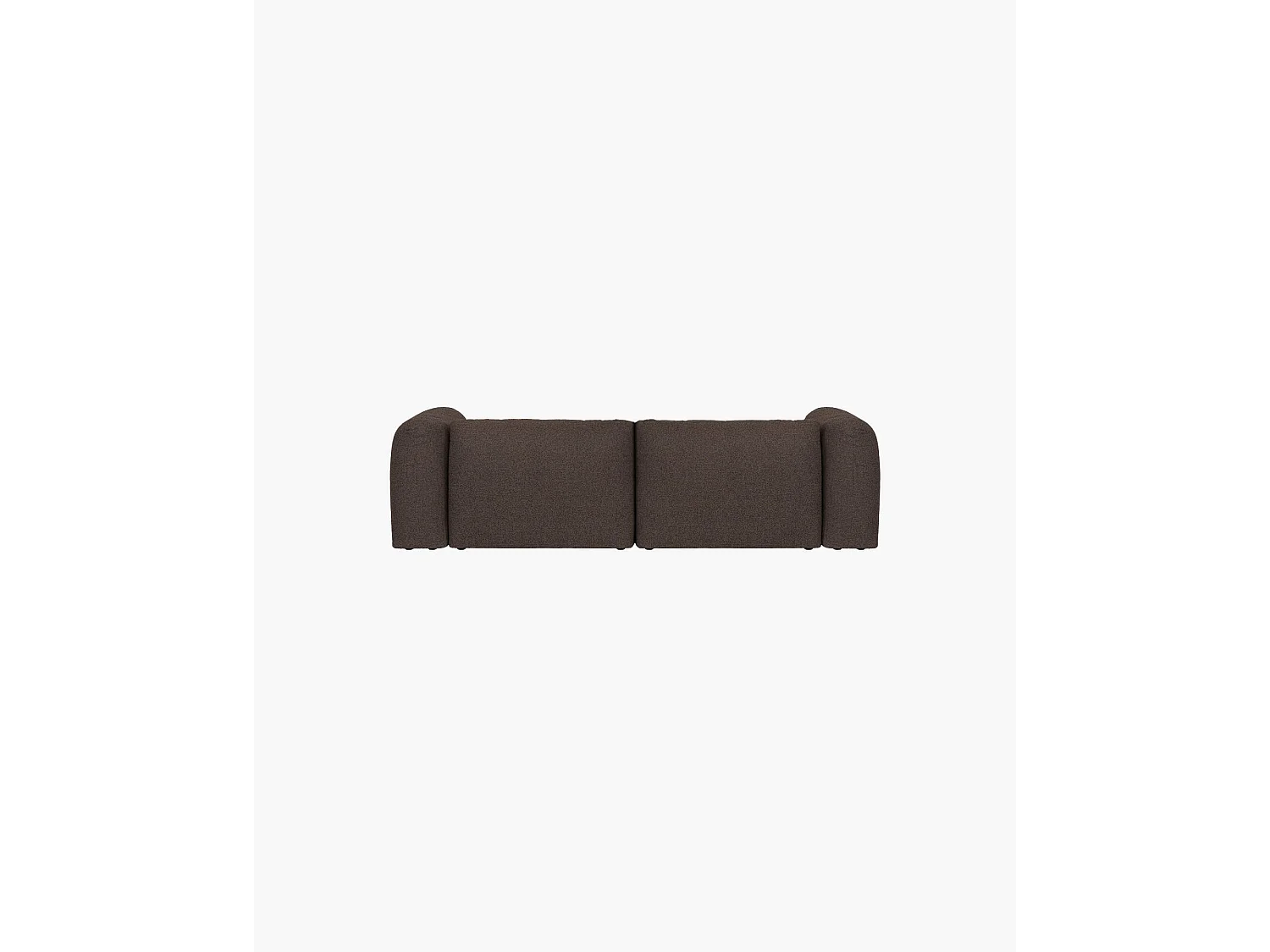Yaro Sofa 3-Sitzer, Bouclé 100% Polyester, Chocolate Brown