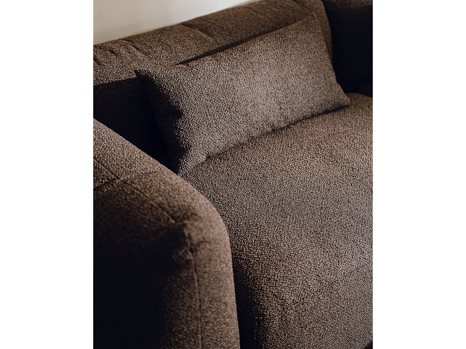 Yaro Sofa 4-Sitzer - Clay Grey Mélange, 263 cm, mattes Polyester