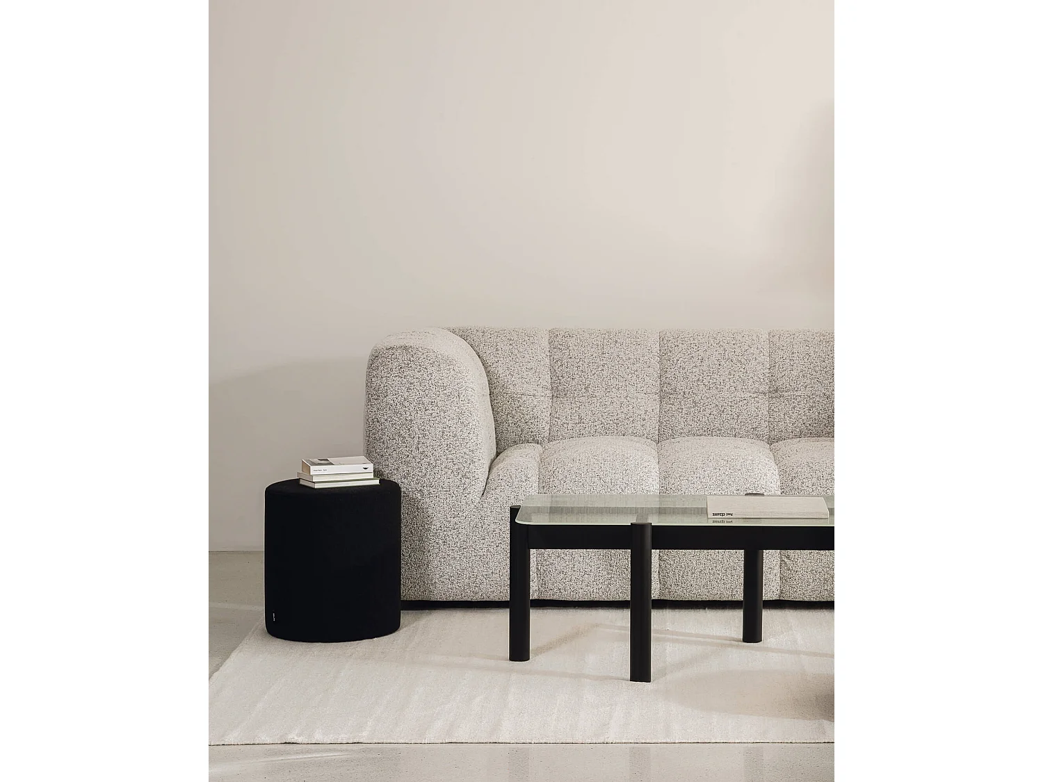 Bolbi Sofa 2-Sitzer - Desert Beige Bouclé, 234 x 107 x 79 cm
