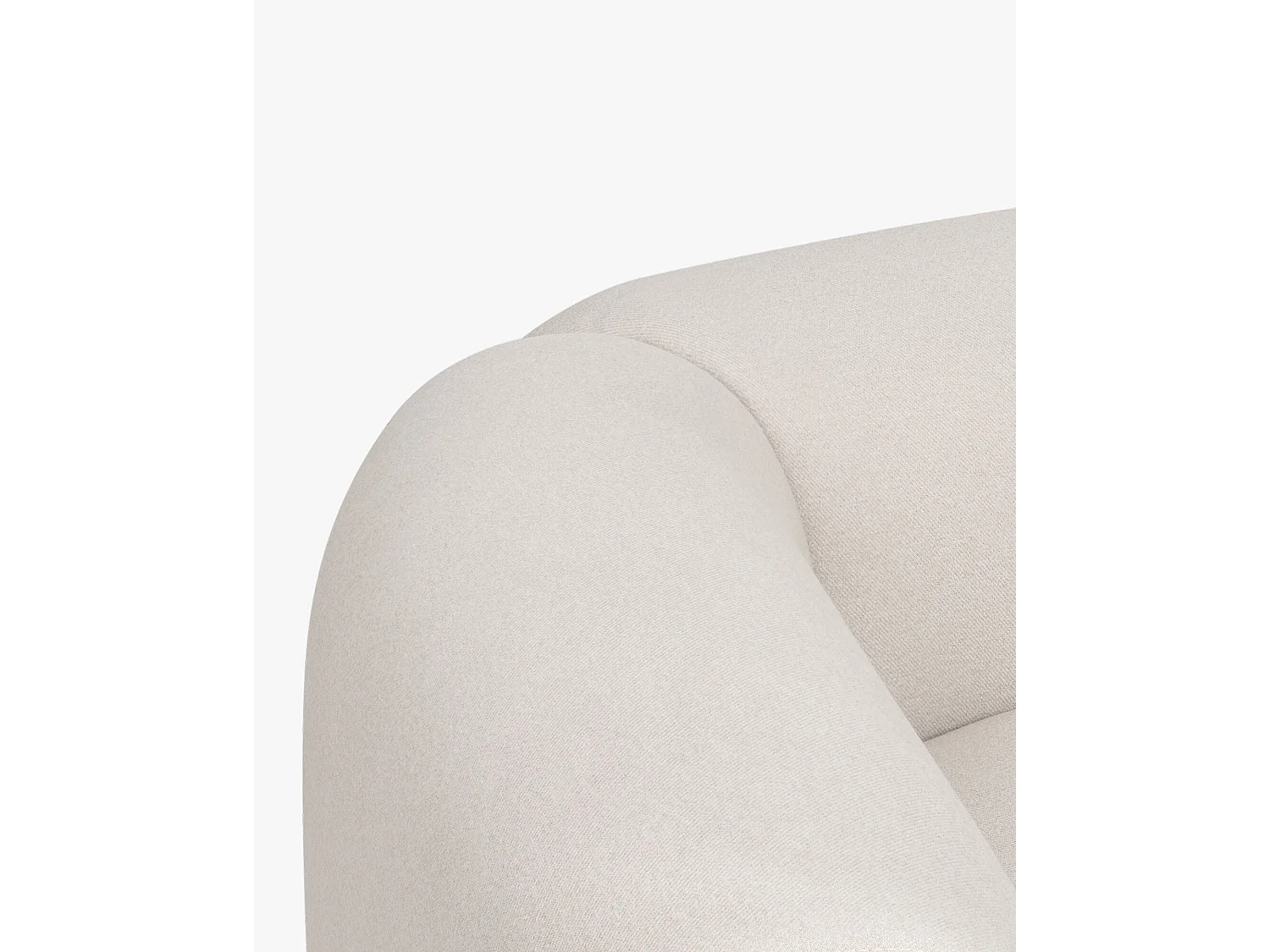 Flom Sofa Ecksofa 3‑Sitzer - Cloud Beige, Polyester, modern